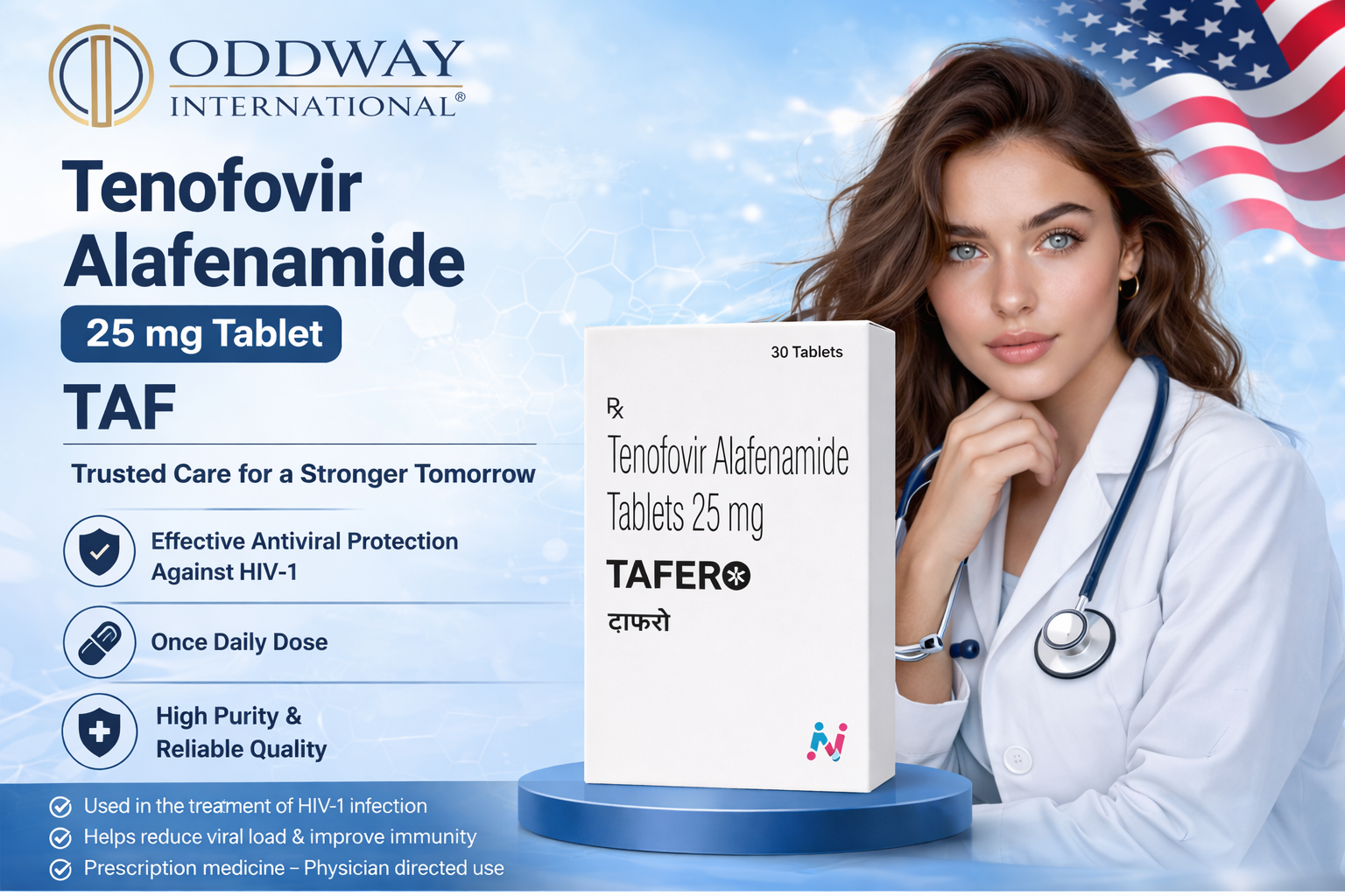 Tenofovir Alafenamide Tablets 25 mg (Tab taf 25 mg) Price In India - Oddway