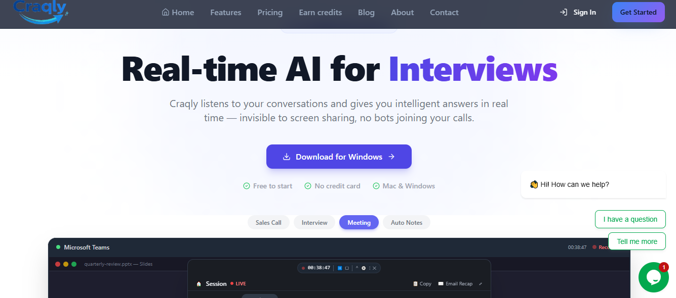 Craqly AI: The Smart AI Assistant Transforming Meetings, Interviews, and Workplace Productivity
