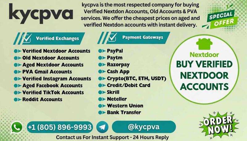 Premium Verified Nextdoor Accounts – Best Deals 2026