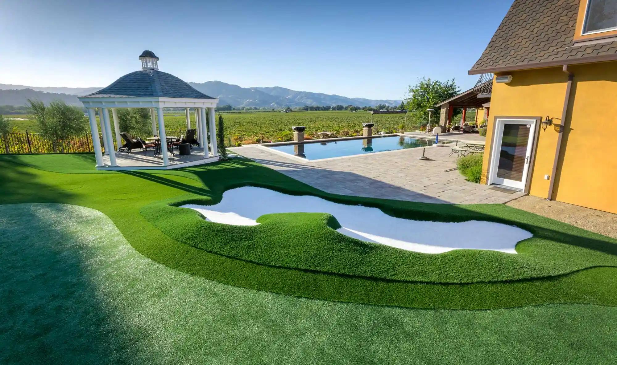 backyard luxury putting green