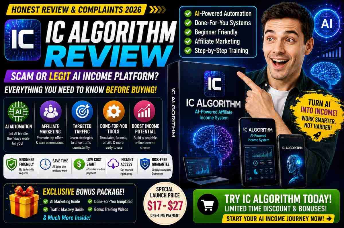 IC Algorithm Reviews: Legit Online Income Opportunity Or Fake?