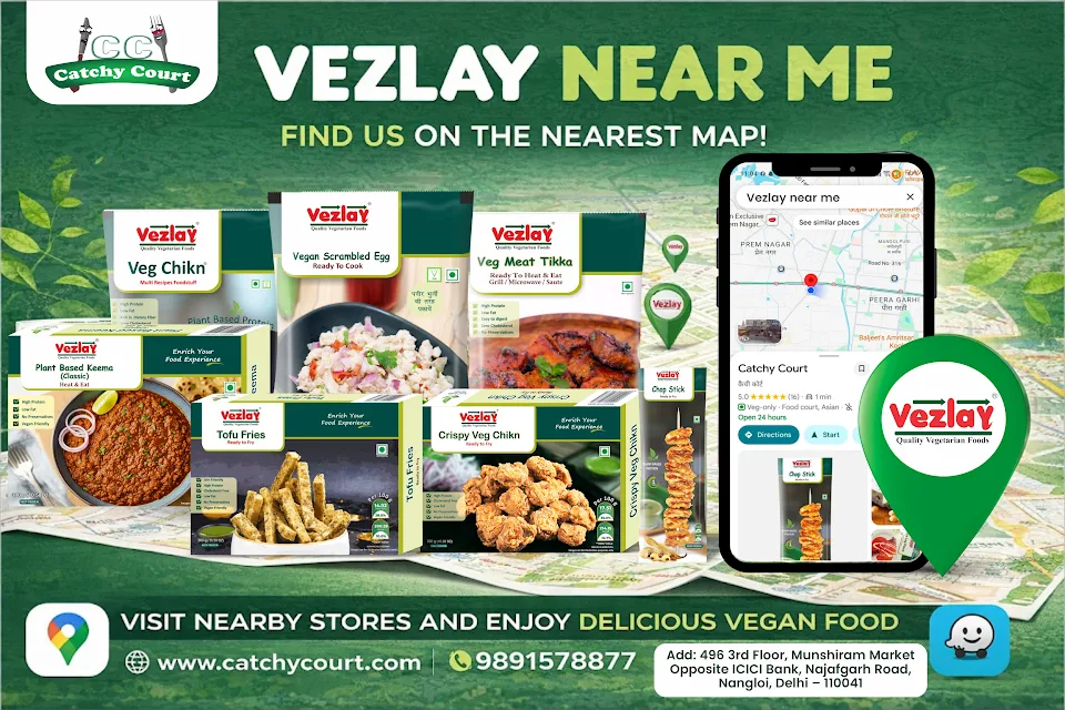 Vezlay Near Me at Catchy Court – Buy Authentic Veg Meat & Plant-Based Protein Online in India