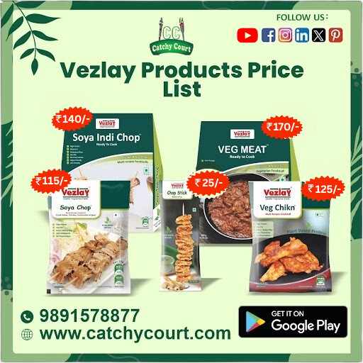 Vezlay Price List at Catchy Court – Updated Plant-Based Meat Prices in India