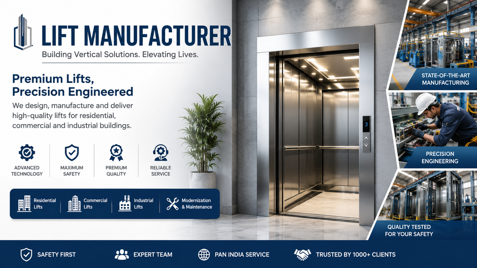 Modern Lift Manufacturer Offering Safe and Efficient Lifts