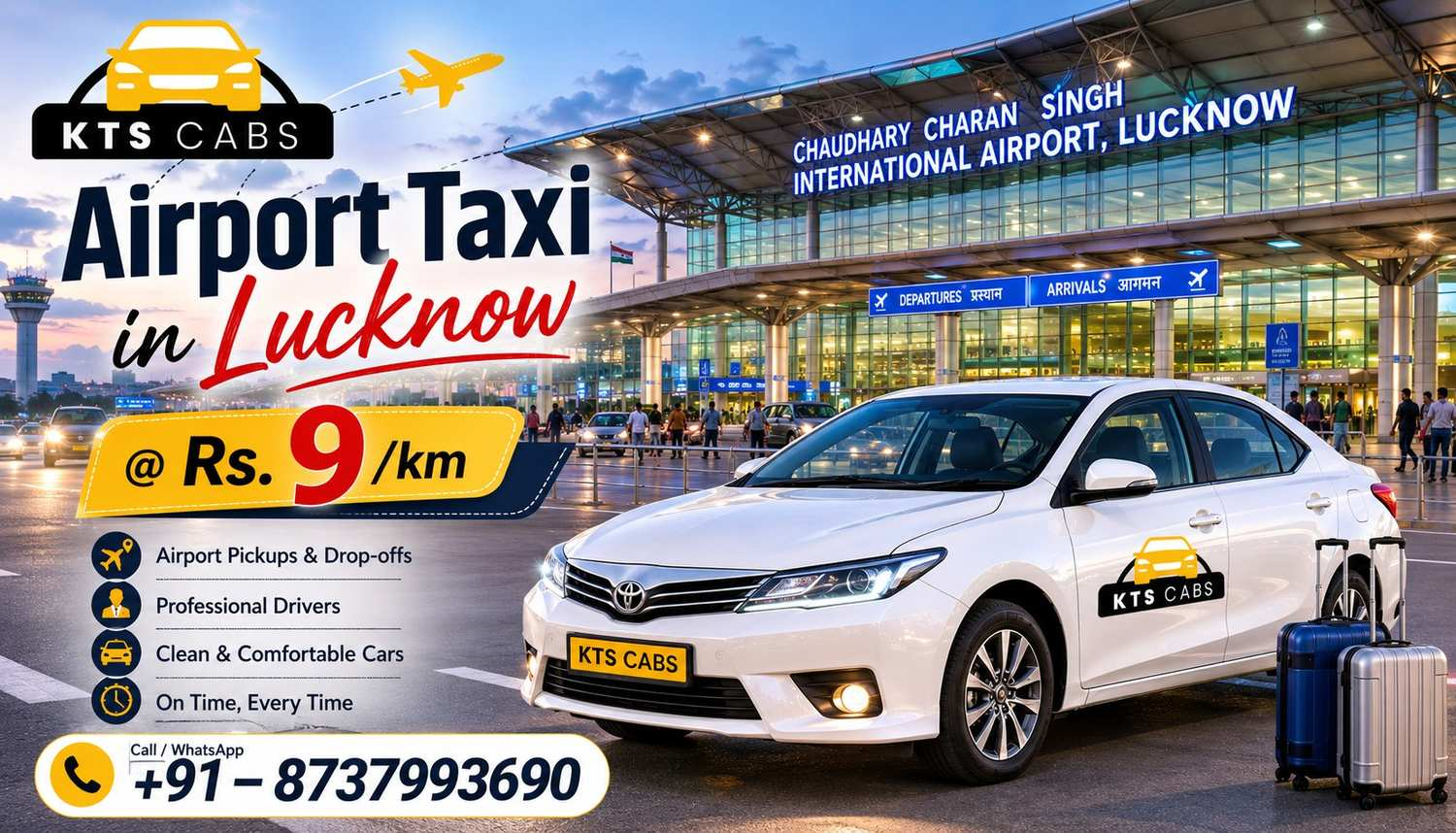 Airport Taxi in Lucknow: Why Travelers Prefer KTS Cabs