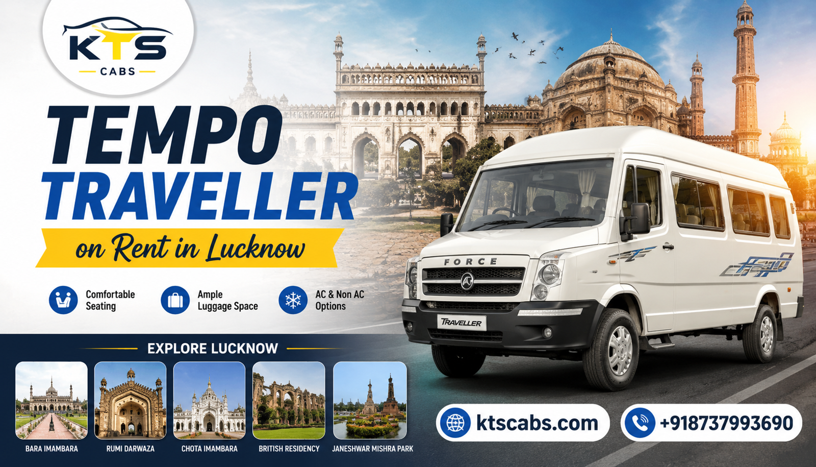 Why Choose Tempo Traveller on Rent in Lucknow for Group Travel?