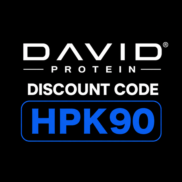 David Protein Discount Code “HPK90” Get 40% Discount On All Products