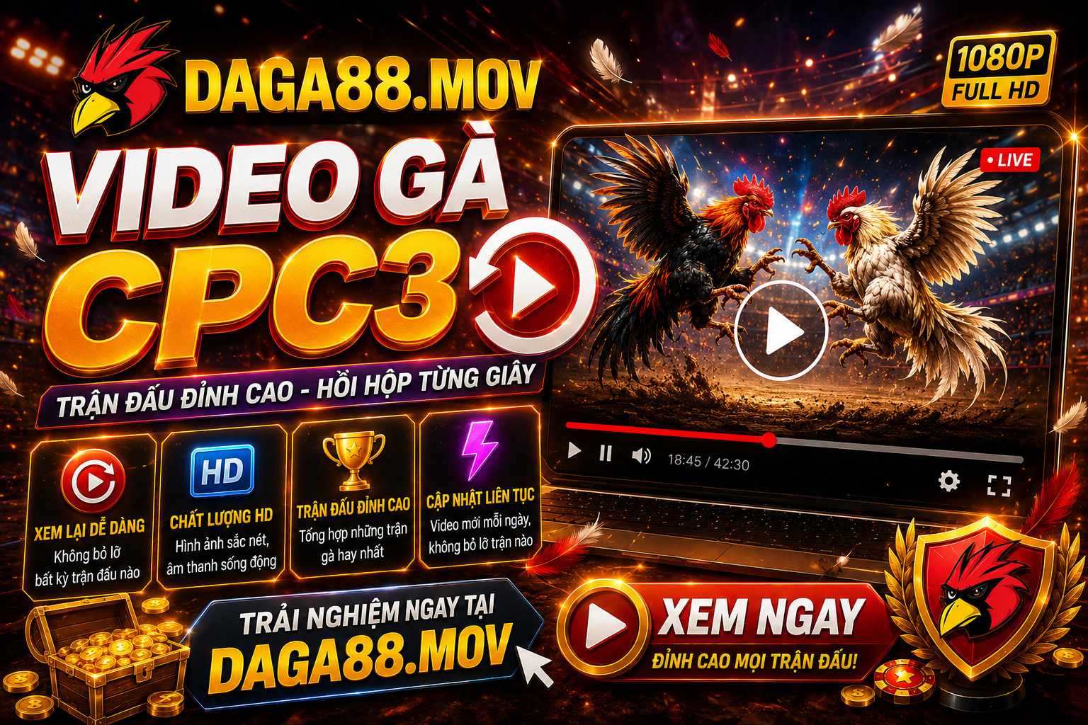 Video Gà CPC3 - Khám Phá Những Trận Đá Gà Trực Tiếp Nổi Bật