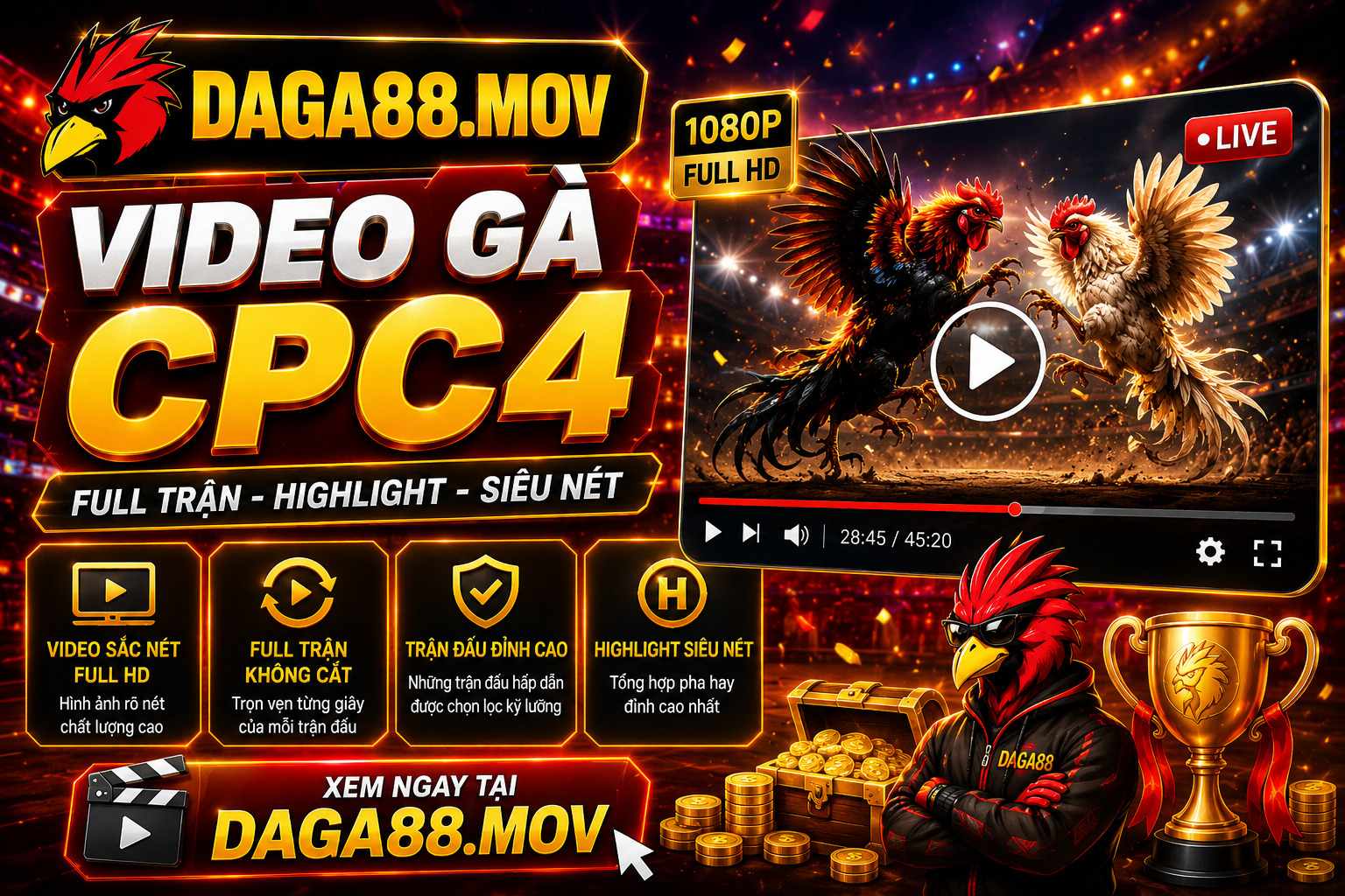 Video Gà CPC4 - Nơi Theo Dõi Các Trận Đá Gà Trực Tiếp Nổi Bật Tại DAGA88