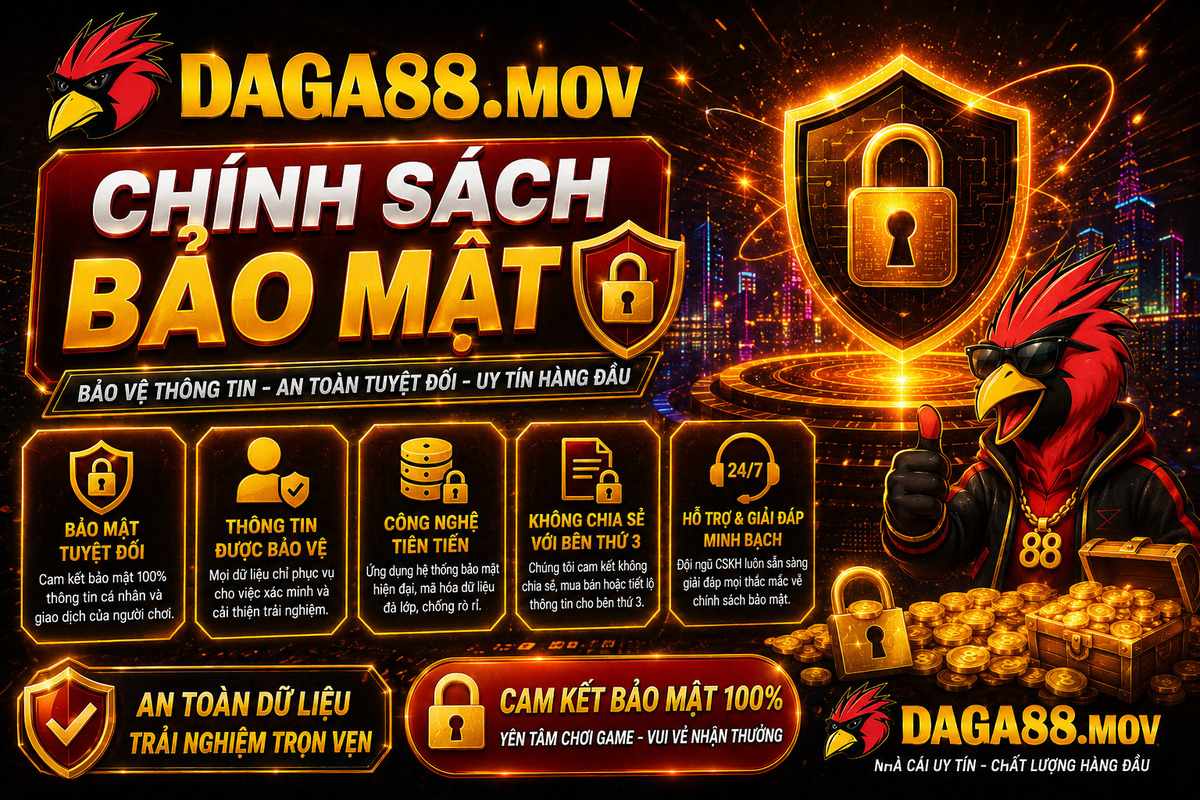 Chính Sách Bảo Mật Trên DAGA88 - Minh Bạch Trong Quản Lý Thông Tin Người Dùng