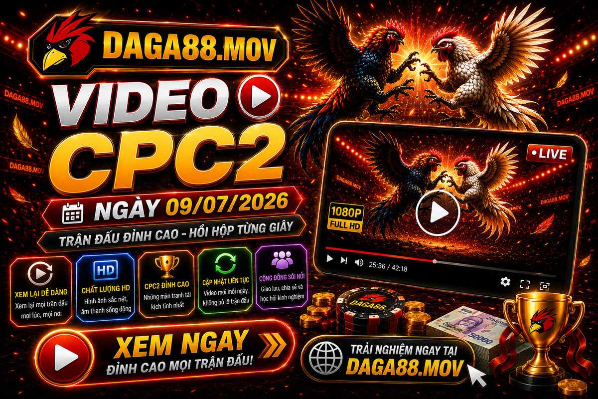 Video CPC2 Ngày 09/07/2026 - Xem Lại Những Trận Đá Gà Trực Tiếp Nổi Bật