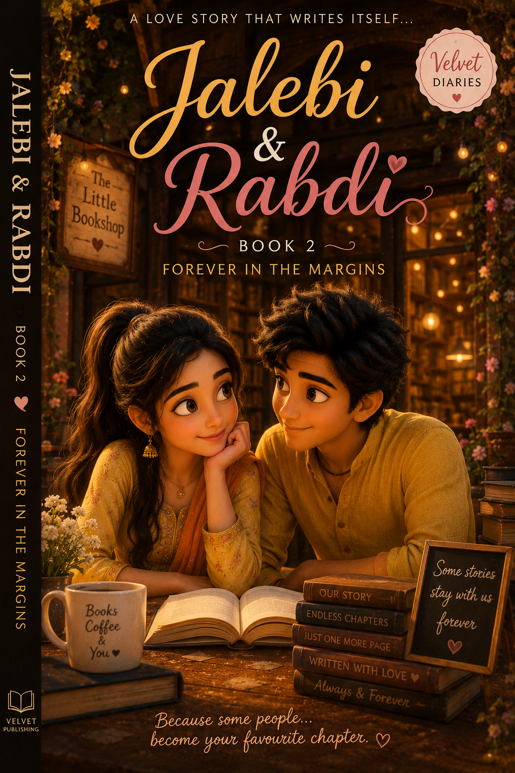 Velvet Diaries: Jalebi & Rabdi – Book 2 📚🍯 Title: "Forever in the Margins"