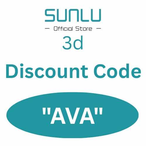 Sunlu 3D Discount Code "AVA" – Get 30% Off On All Products in 2026