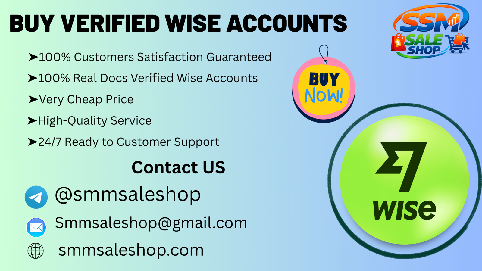 Best 3 Sites to Buy Verified Wise Accounts in Any Time