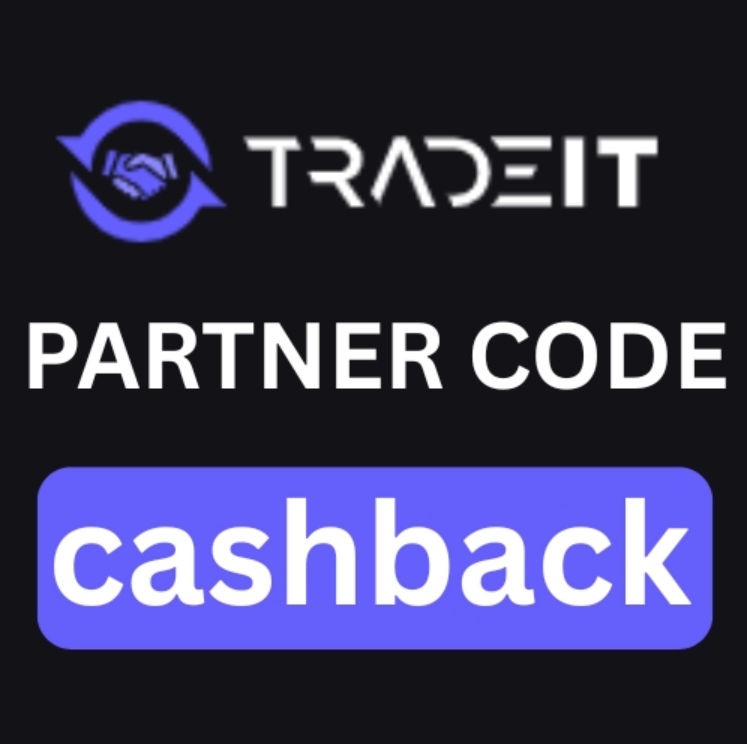 Tradeit Partner Code "cashback" Get 20% off on Trading Fees