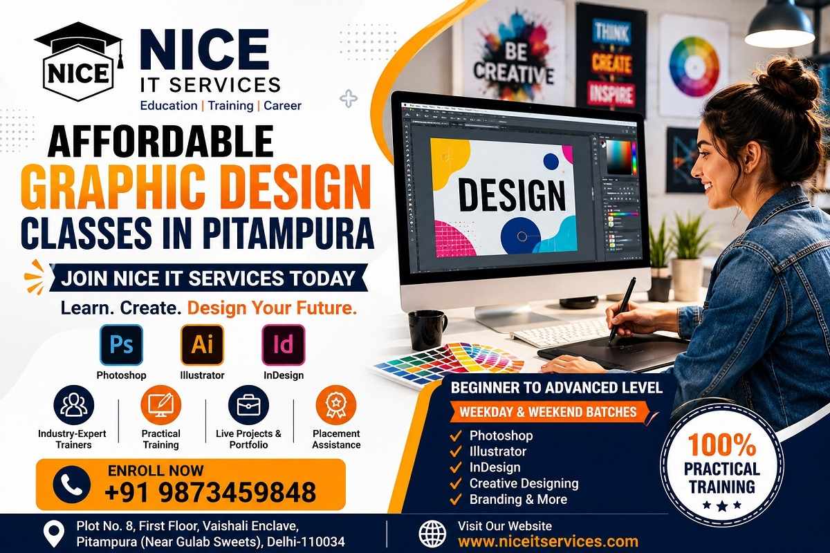Affordable Graphic Design Classes in Pitampura – Join Nice IT Services Today