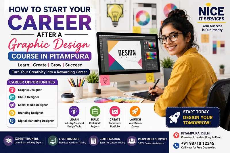 How to Start Your Career After a Graphic Design Course in Pitampura