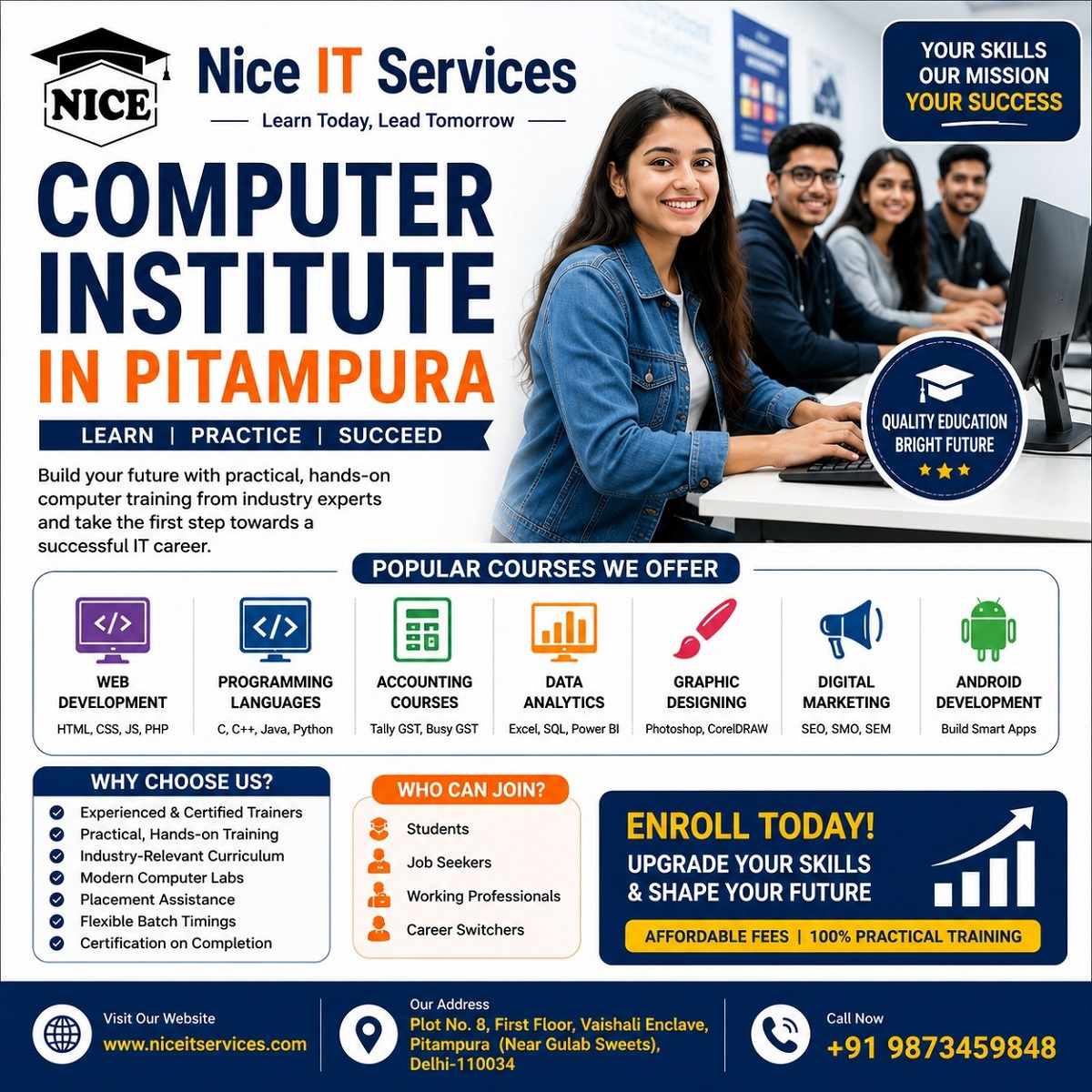 How to Choose the Right Computer Institute in Pitampura?