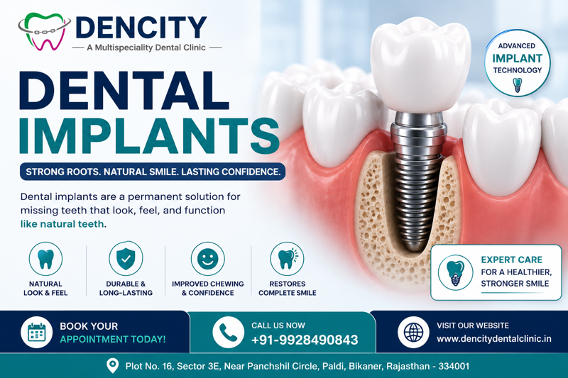 Best Dental Implant in Bikaner | Permanent Tooth Replacement