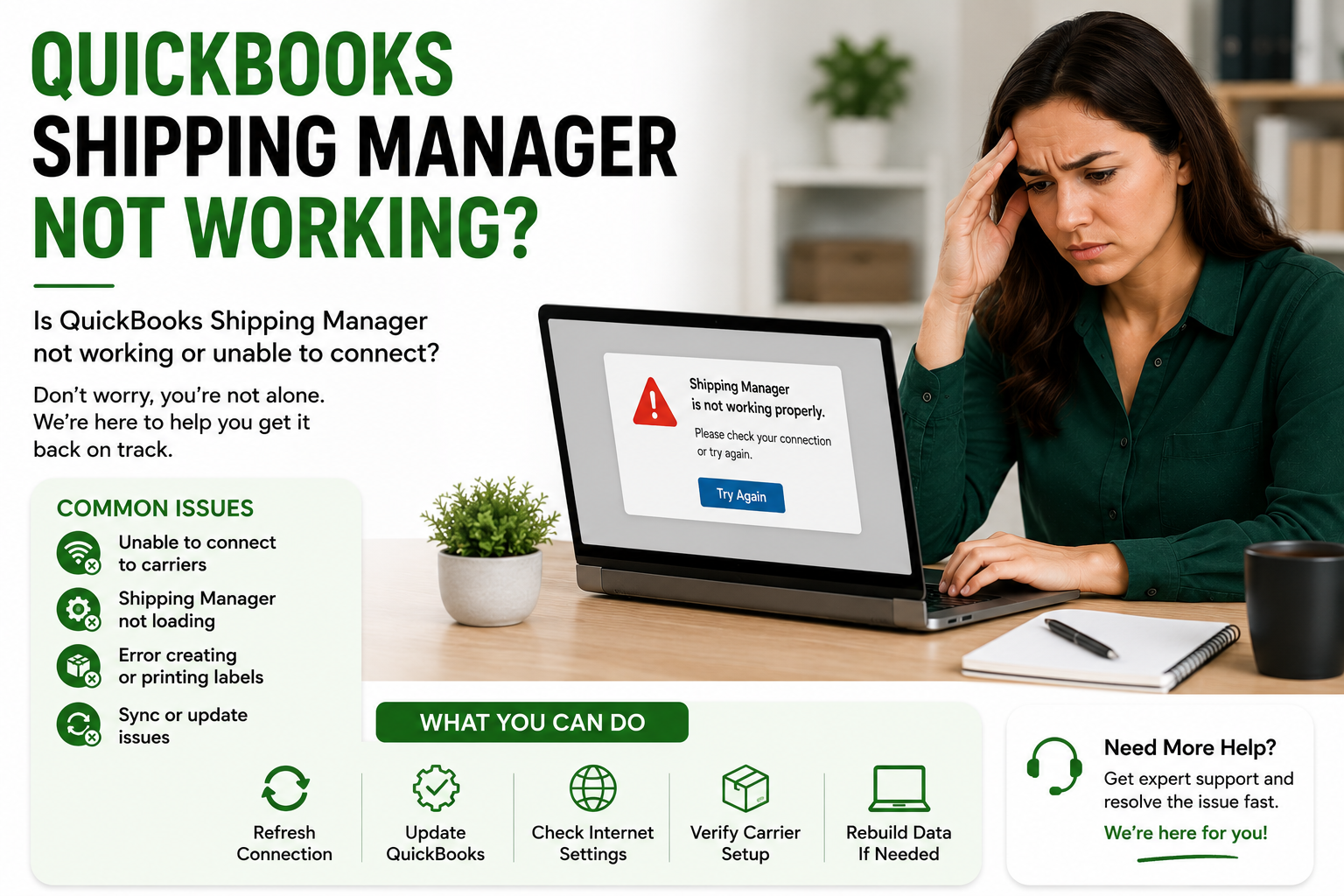 How to Fix QuickBooks Shipping Manager Not Working: Step-by-Step Solutions