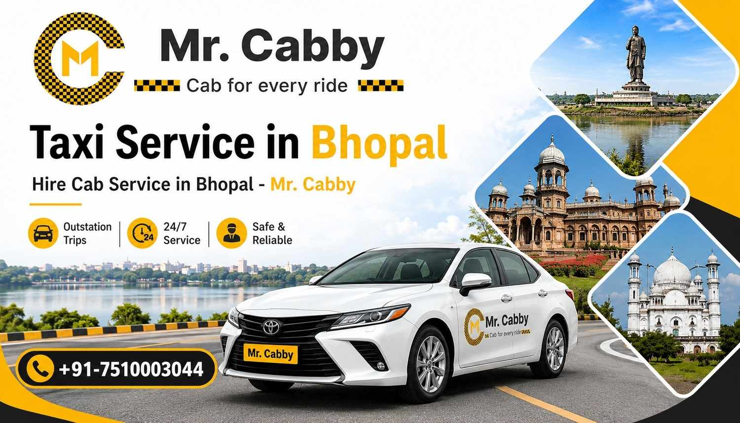 Taxi Service in Bhopal | Hire Cab Service in Bhopal - Mr. Cabby