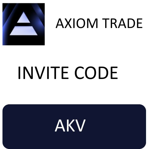 Axiom Trade Invite Code "akv" Get Upto 50% Discount on Trading Fees