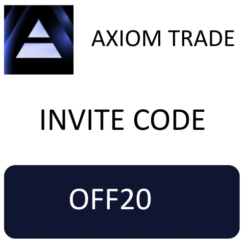 Axiom Trade Invite Code "off20'' Get 20% Rebate on Trading Fees