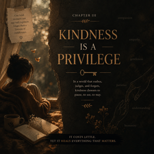 Kindness is a privilege