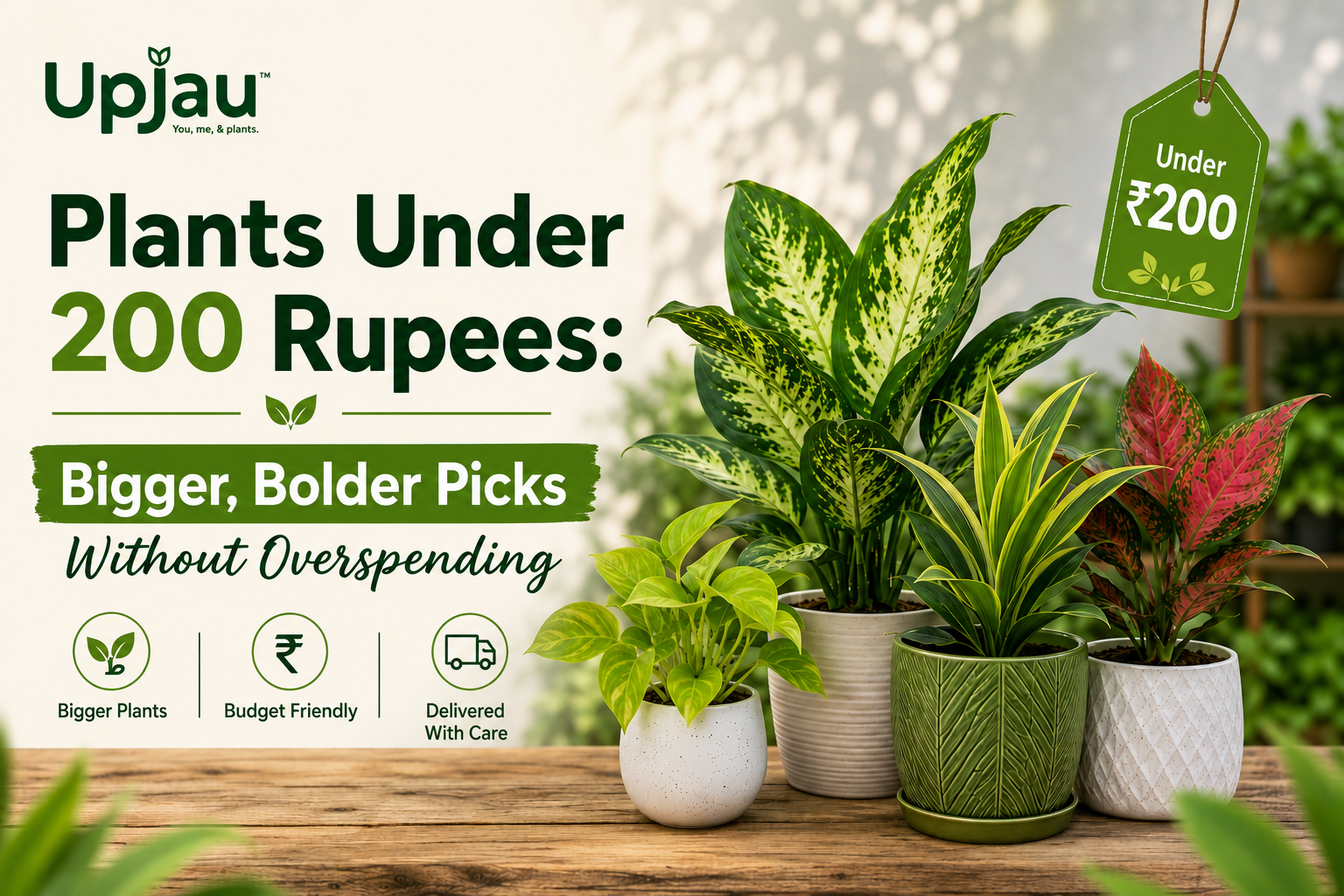 Plants Under 200 Rupees: Bigger, Bolder Picks Without Overspending