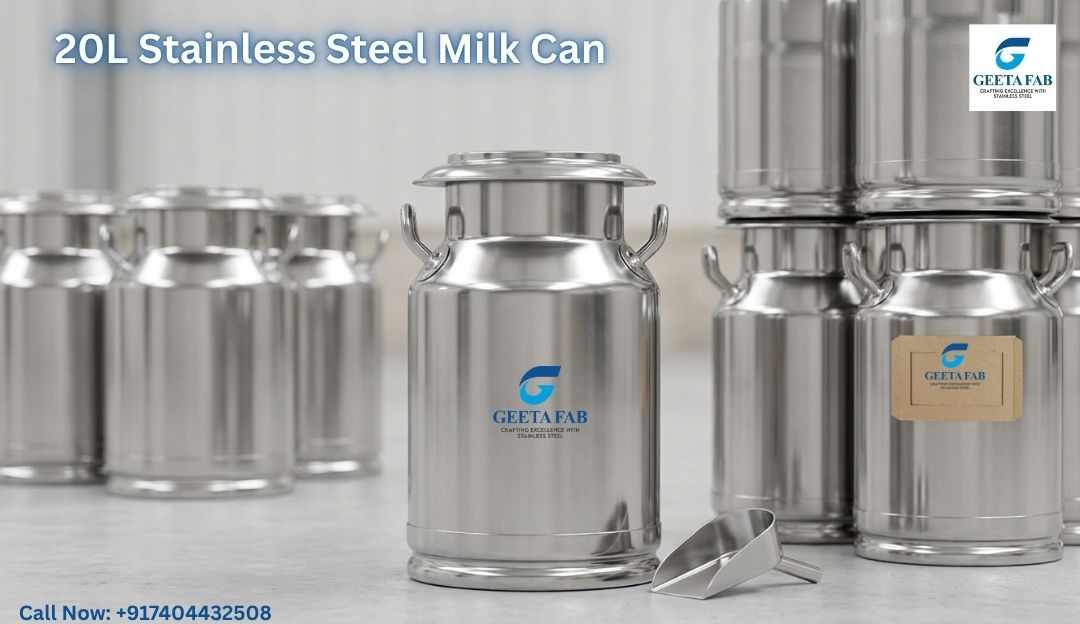 20L Stainless Steel Milk Can: Seller of Dairy Farm Equipment