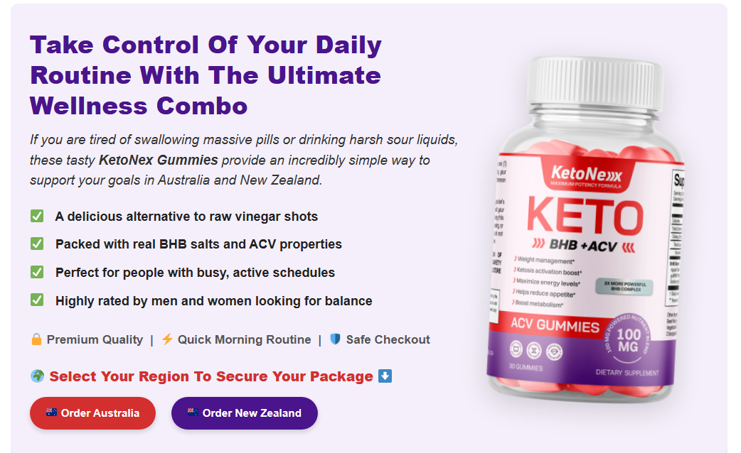 KetoNex Keto BHB+ ACV Gummies