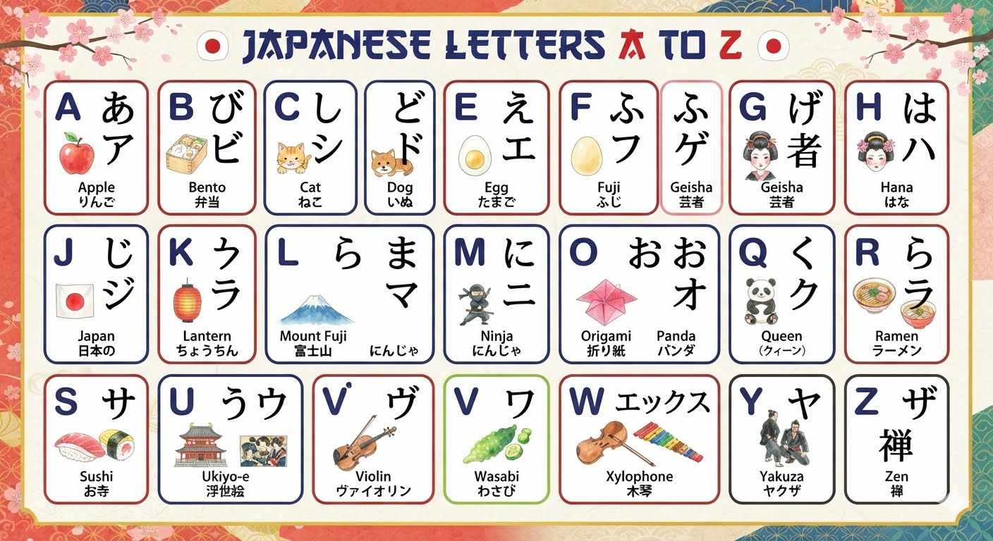 How to Learn Japanese Letters A to Z Step by Step