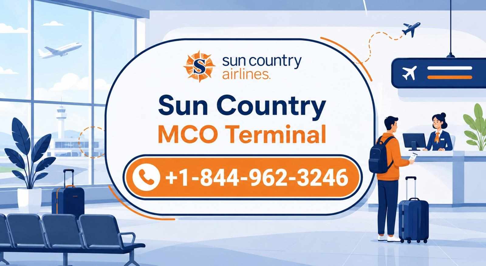 +1-844-962-3246 Sun Country MCO Terminal