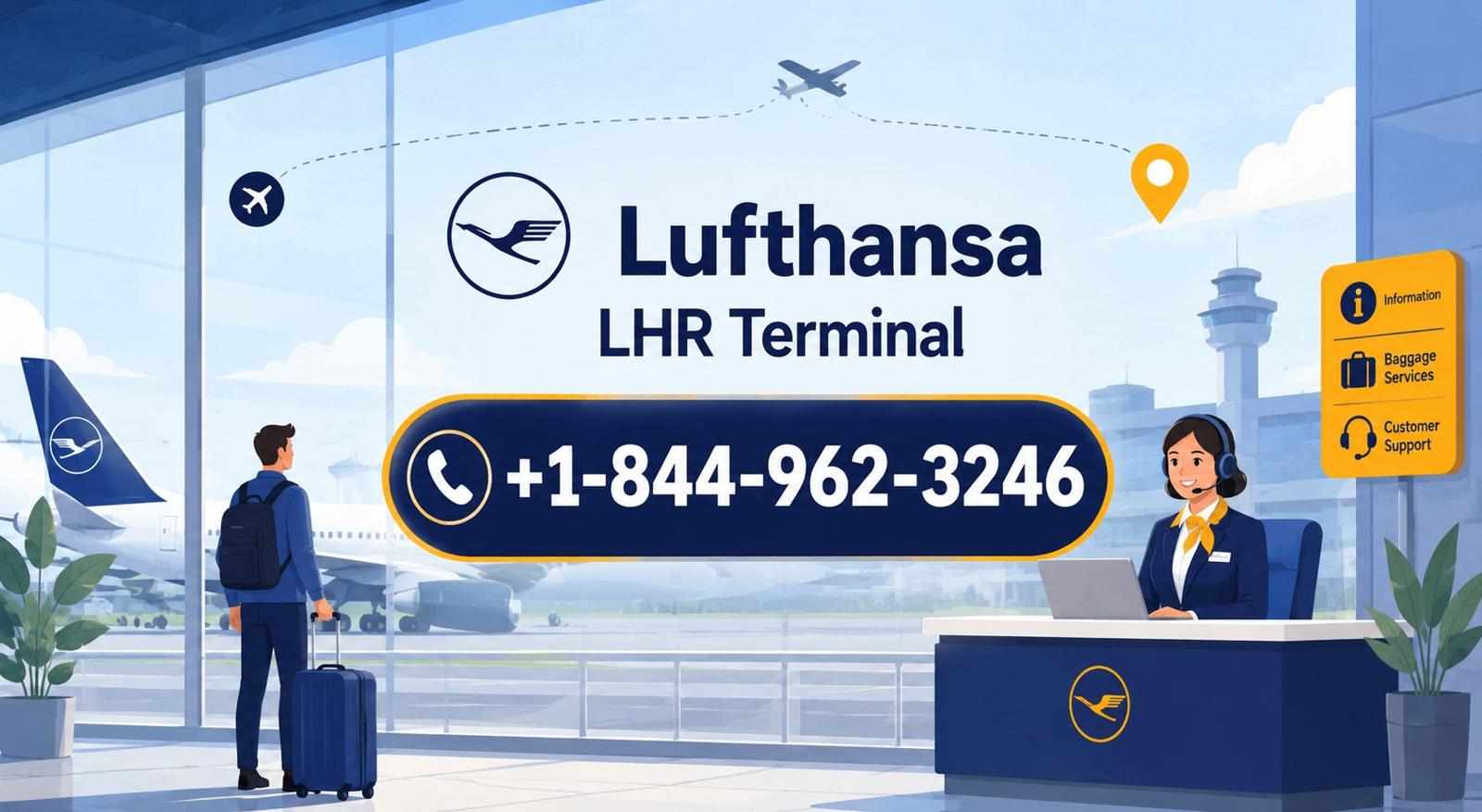 +1-844-962-3246 Lufthansa LHR Terminal