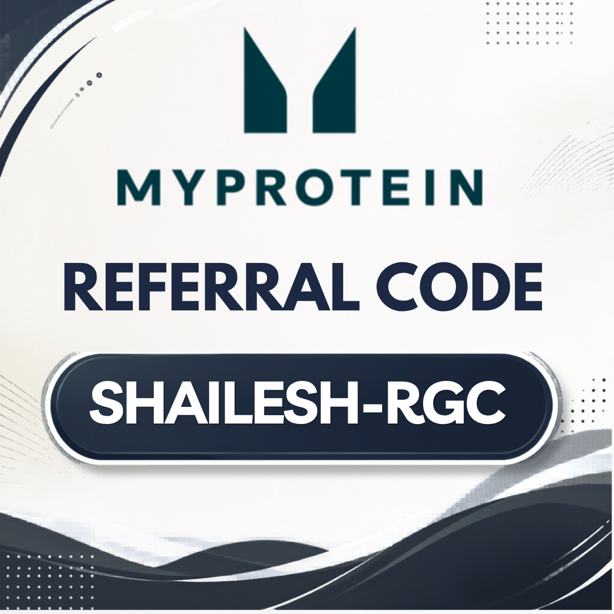 Myprotein Referral Code “SHAILESH-RGC” Get £15 off on their first order
