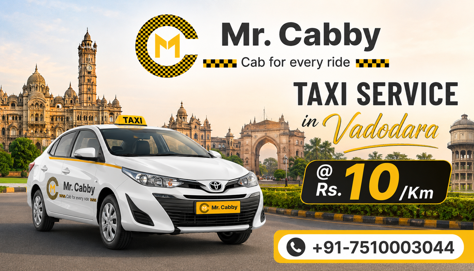 Taxi Service in Vadodara – Affordable Local & Outstation Cab Hire