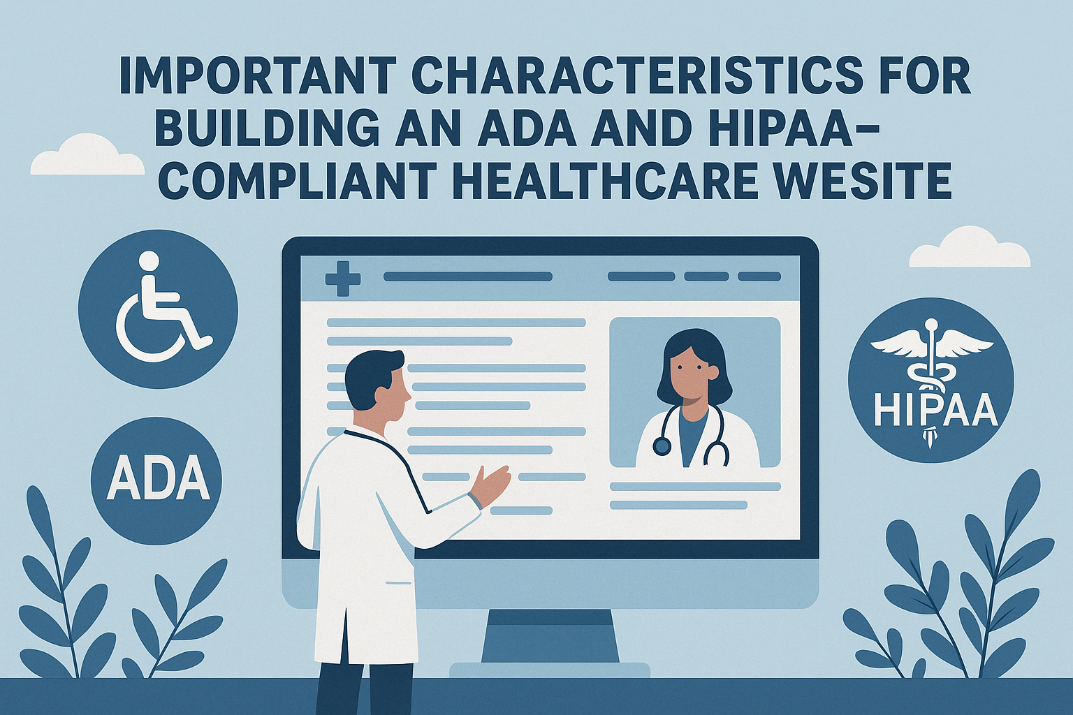 Important Characteristics for Building an ADA and HIPAA-Compliant Healthcare Website
