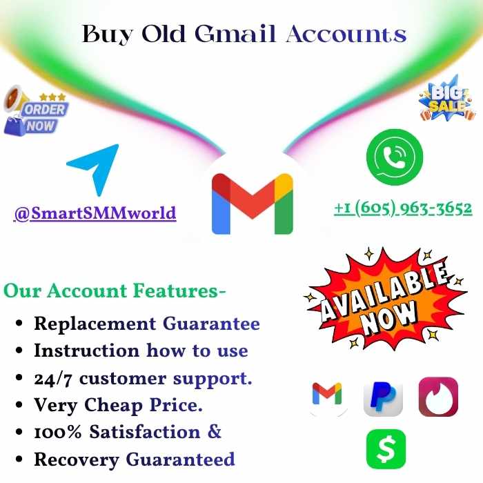 Old Gmail Accounts-100% Fully Verified & Cheap Prize In This Time