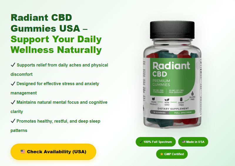 Radiant CBD 450mg Gummies