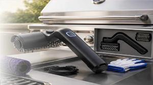 GrillWizz Grill Cleaner Cordless Rotating Electric Brush Designed for Gas, Charcoal, Pellet and Electric Grills with Long-Lasting Rechargeable Battery
