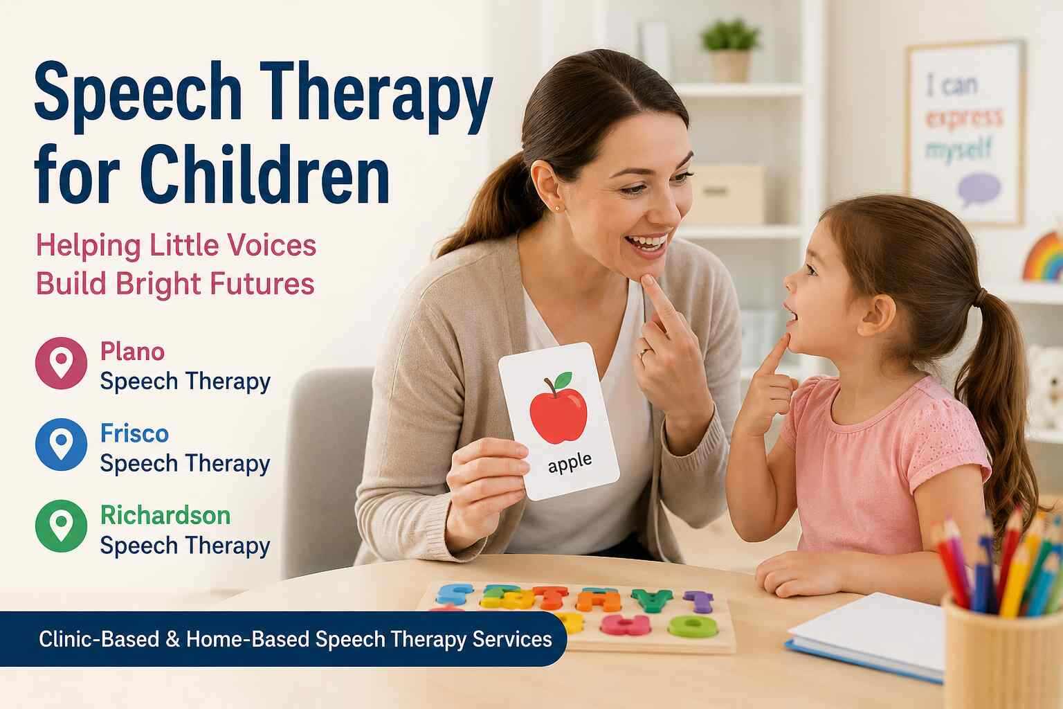 Speech Therapy Services for Children in Plano and Frisco
