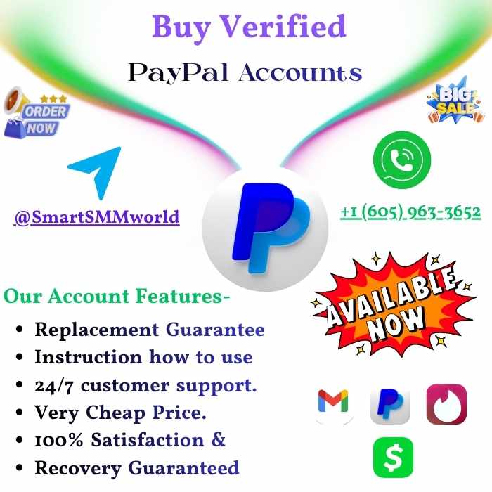 Best site to Buy Verified PayPal Accounts- 100% Secure and Instant Access Fast Delivery
