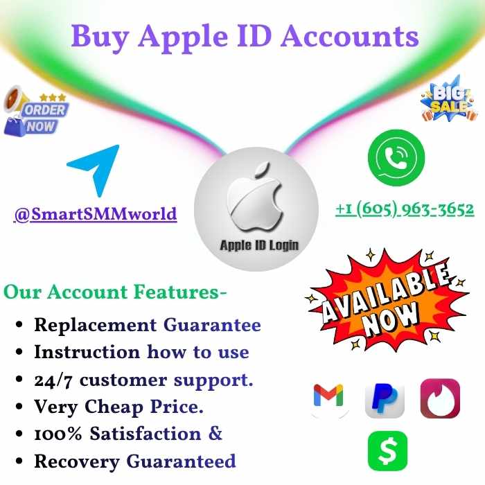 Best Site From Smartsmmworld Buy Apple ID Accounts – Secure, Fast & Ready to Use Accounts
