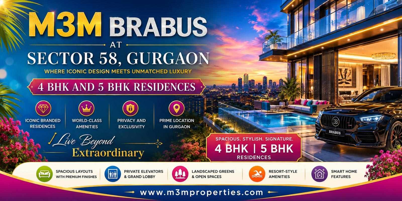 M3M Brabus Gurgaon | Modern Living Redefined Today