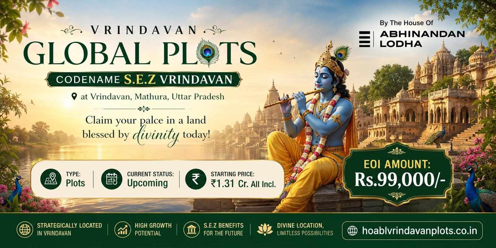 What Makes Vrindavan Global Plots by The House of Abhinandan Lodha a Smart Choice for Modern Investors?