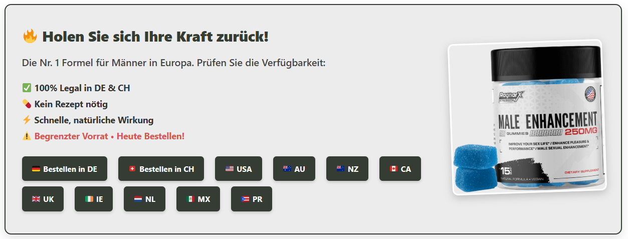 RagnarX  Erfahrungen – Diskrete Gummies Wirkung DE & CH