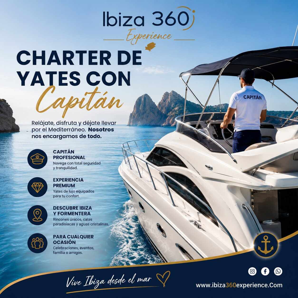 Ventajas de reservar un Charter de yates con capitán para tus vacaciones