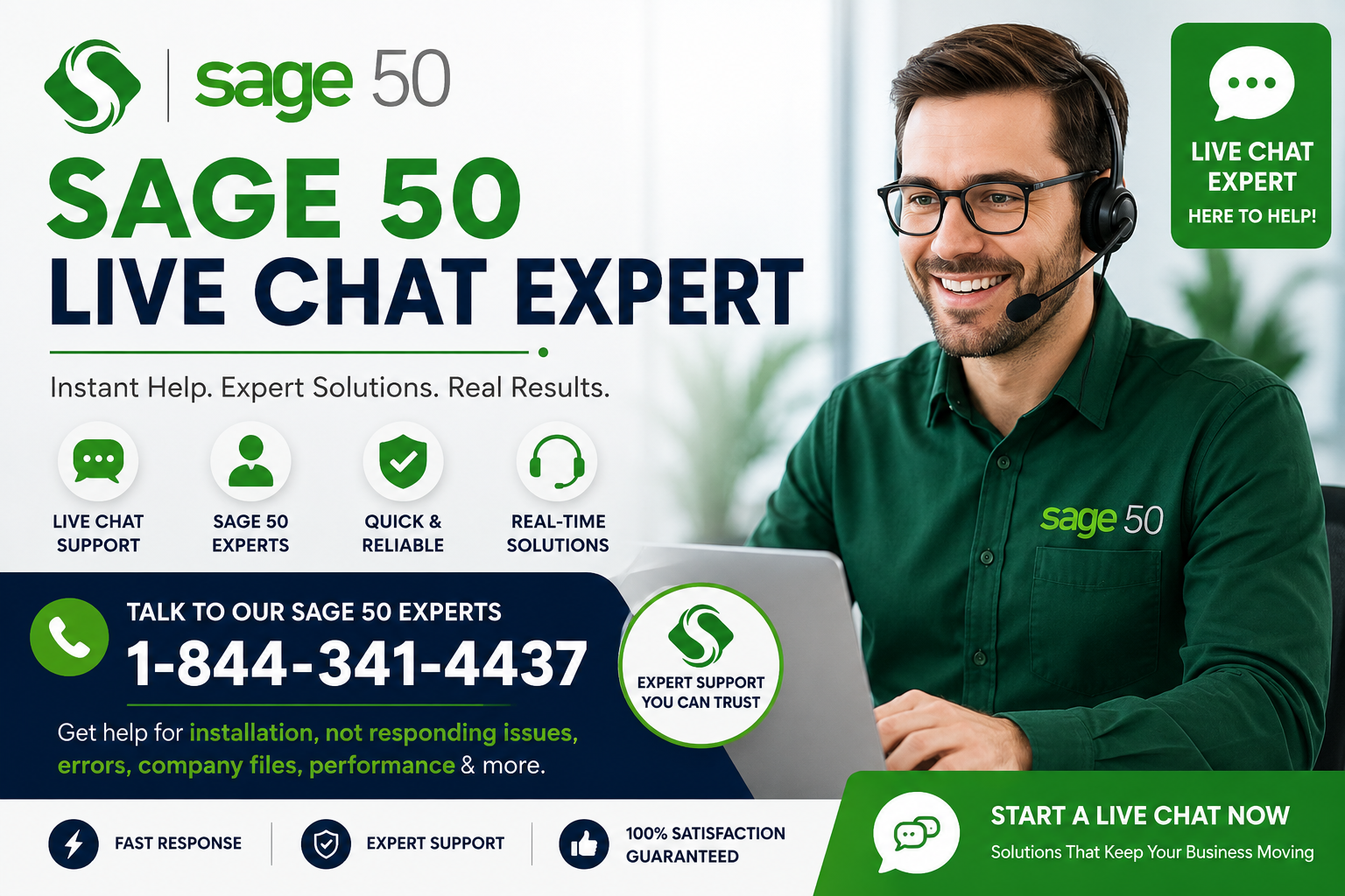 Sage 50 Live Chat Expert
