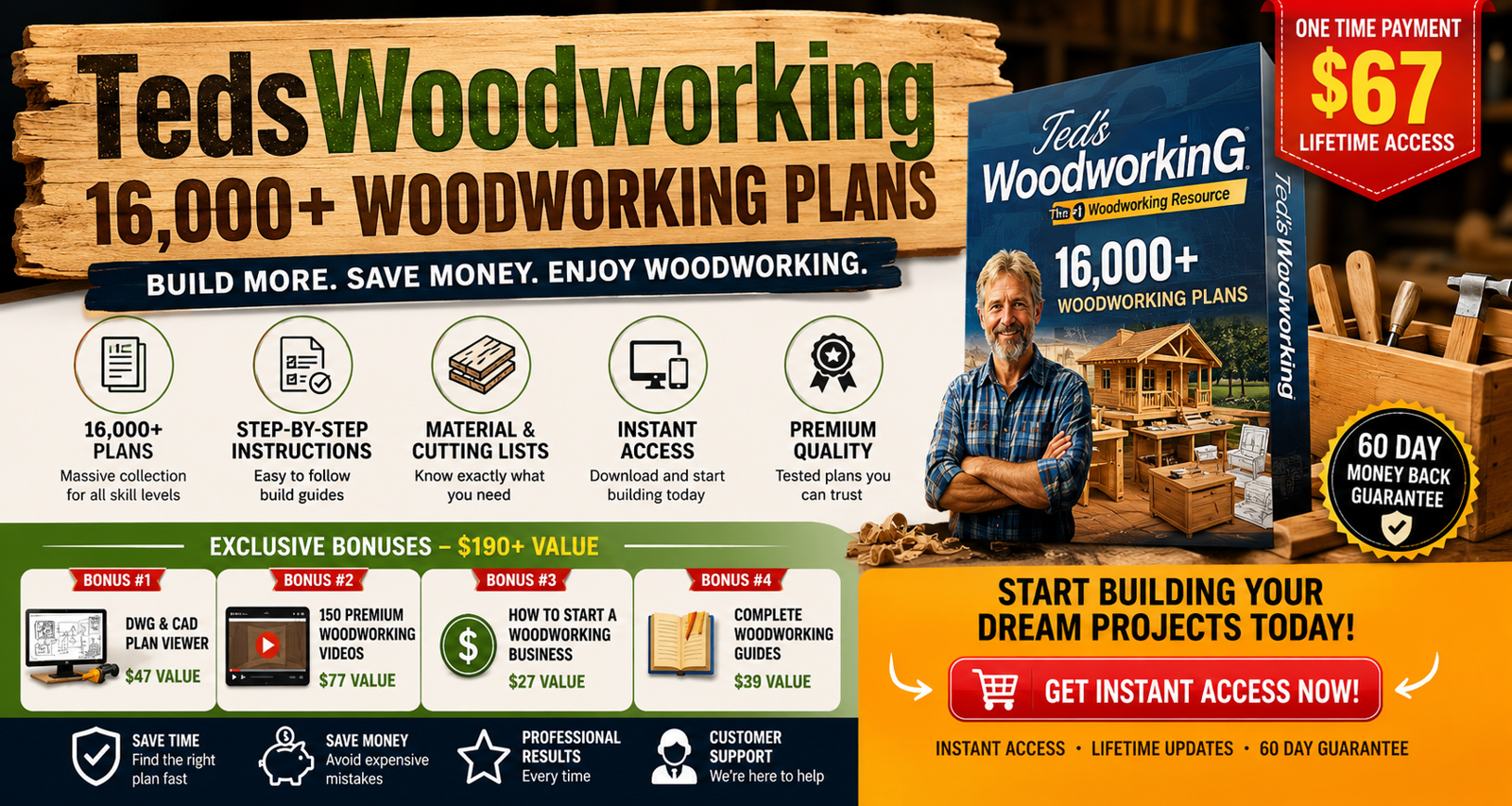 TedsWoodworking Review 2026: My Honest Verdict on the 16,000+ Woodworking Plan Library