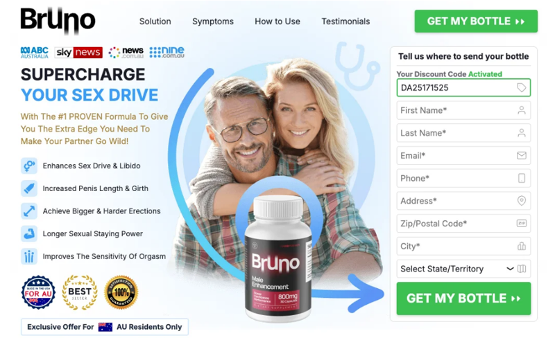 Bruno Male Enhancement AU, NZ